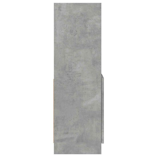 Hoge kast 92x33x100 cm bewerkt hout betongrijs