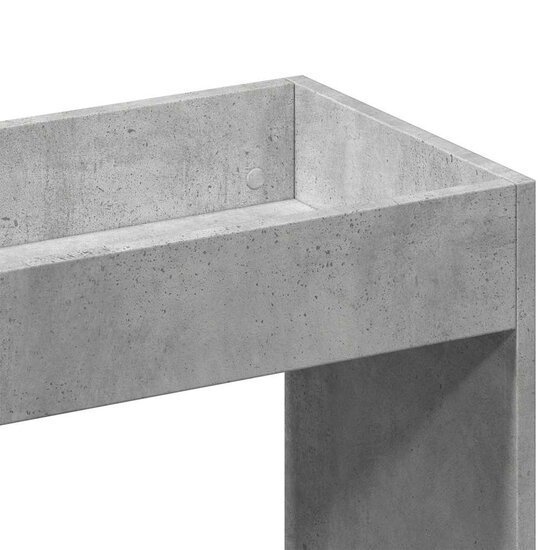 Hoge kast 92x33x100 cm bewerkt hout betongrijs
