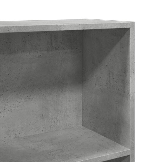 Boekenkast 60x24x109 cm bewerkt hout betongrijs