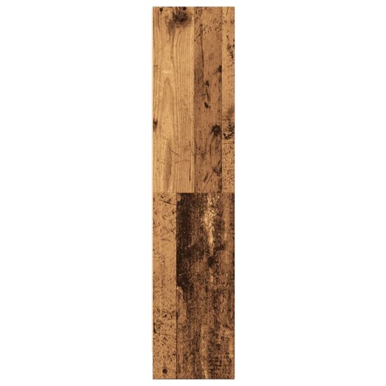 Boekenkast 60x24x109 cm bewerkt hout oud houtkleurig