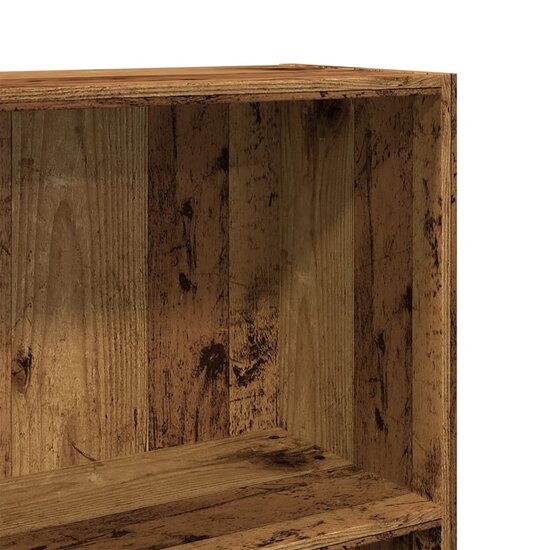 Boekenkast 60x24x109 cm bewerkt hout oud houtkleurig