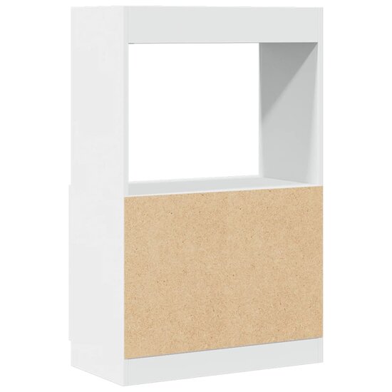 Hoge kast 63x33x100 cm bewerkt hout wit