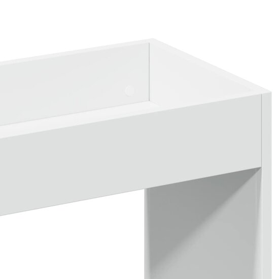 Hoge kast 63x33x100 cm bewerkt hout wit