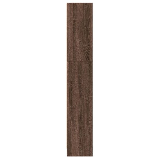 Boekenkast 40x24x143 cm bewerkt hout bruin eikenkleurig