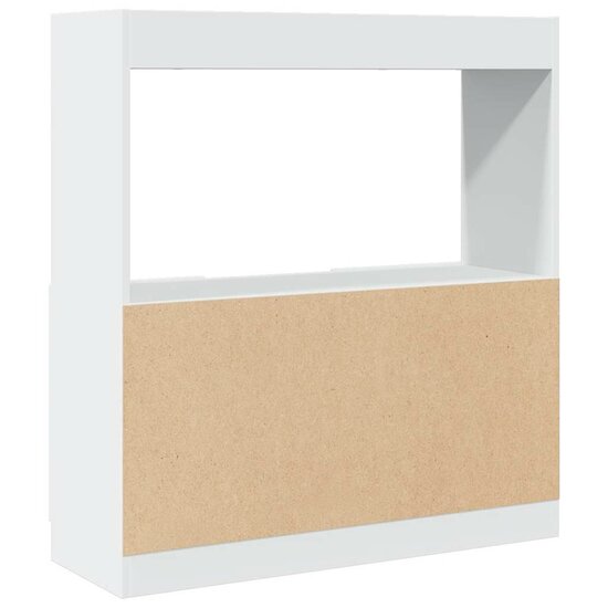 Hoge Kast 92X33X Bewerkt Hout Wit 92 cm 100 cm