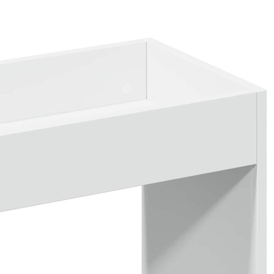 Hoge Kast 92X33X Bewerkt Hout Wit 92 cm 100 cm