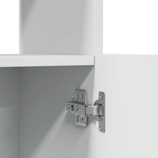 Hoge Kast 92X33X Bewerkt Hout Wit 92 cm 100 cm