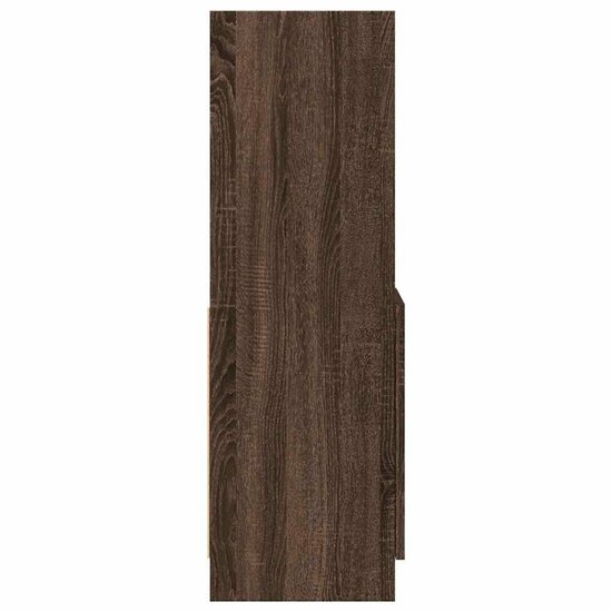 Hoge Kast 92X33X Bewerkt Hout Ig Bruin Eikenkleur 92 cm 100 cm
