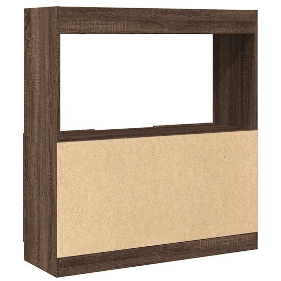 Hoge Kast 92X33X Bewerkt Hout Ig Bruin Eikenkleur 92 cm 100 cm
