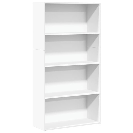 Boekenkast 80X30X Bewerkt Hout Wit 80 cm 152 cm