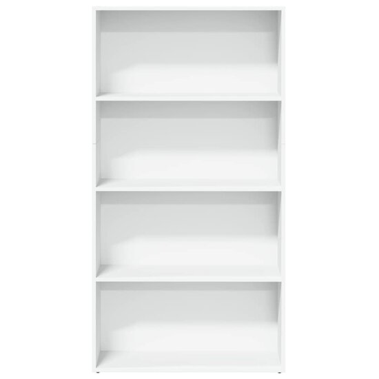 Boekenkast 80X30X Bewerkt Hout Wit 80 cm 152 cm