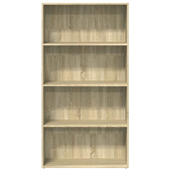 Boekenkast 80X30X Bewerkt Hout Kleurig Sonoma Eiken 80 cm 152 cm