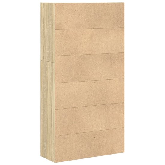 Boekenkast 80X30X Bewerkt Hout Kleurig Sonoma Eiken 80 cm 152 cm