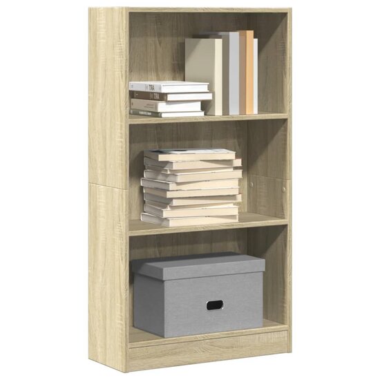 Boekenkast 60X24X Bewerkt Hout Kleurig Sonoma Eiken 60 cm 109 cm