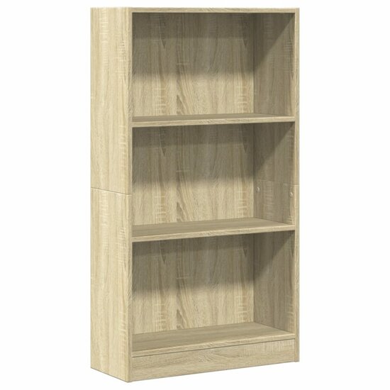 Boekenkast 60X24X Bewerkt Hout Kleurig Sonoma Eiken 60 cm 109 cm
