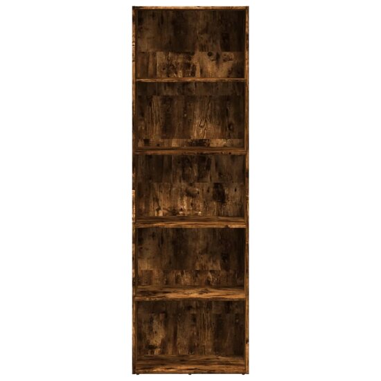 Boekenkast 60X30X Bewerkt Hout Kleurig Gerookt Eiken 60 cm 189 cm