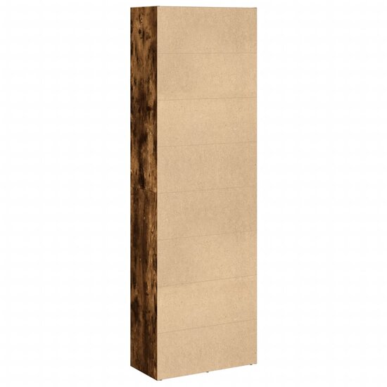 Boekenkast 60X30X Bewerkt Hout Kleurig Gerookt Eiken 60 cm 189 cm