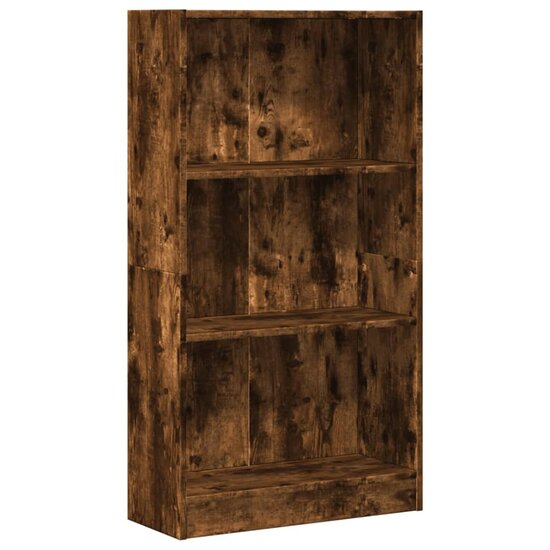 Boekenkast 60X24X Bewerkt Hout Kleurig Gerookt Eiken 60 cm 109 cm