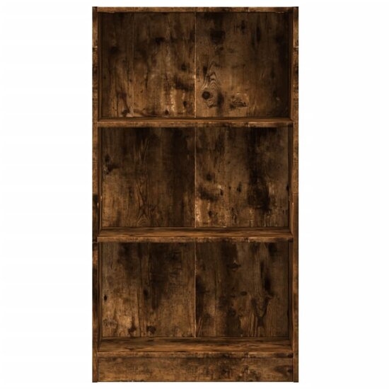 Boekenkast 60X24X Bewerkt Hout Kleurig Gerookt Eiken 60 cm 109 cm