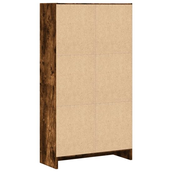 Boekenkast 60X24X Bewerkt Hout Kleurig Gerookt Eiken 60 cm 109 cm