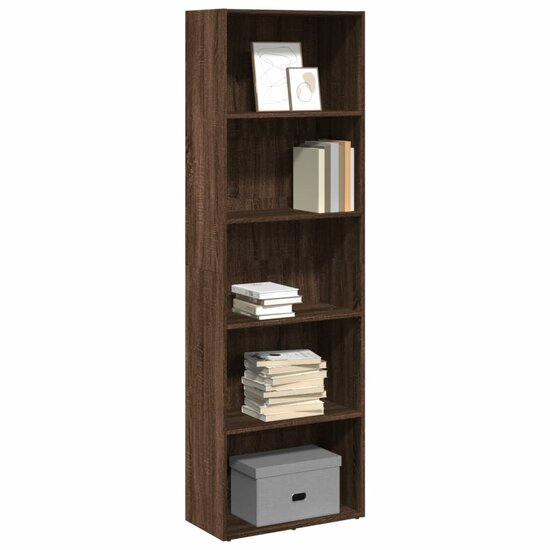 Boekenkast 60X30X Bewerkt Hout Ig Bruin Eikenkleur 60 cm 189 cm
