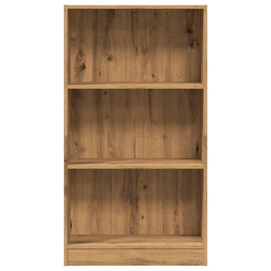 Boekenkast 60X24X Bewerkt Hout Artisanaal Kleurig Eiken 60 cm 109 cm