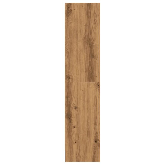 Boekenkast 60X24X Bewerkt Hout Artisanaal Kleurig Eiken 60 cm 109 cm