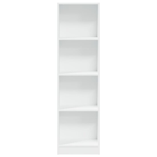 Boekenkast 40X24X Bewerkt Hout Wit 40 cm 143 cm