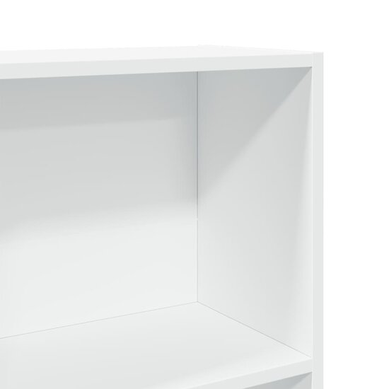 Boekenkast 40X24X Bewerkt Hout Wit 40 cm 143 cm