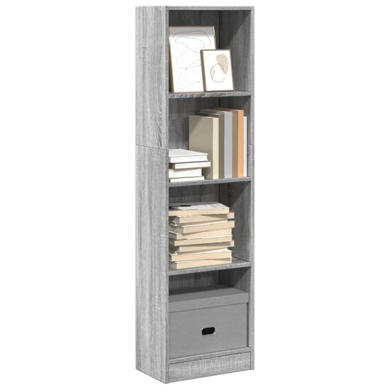 Boekenkast 40X24X Bewerkt Hout Eikenkleurig Grijs Sonoma 40 cm 143 cm