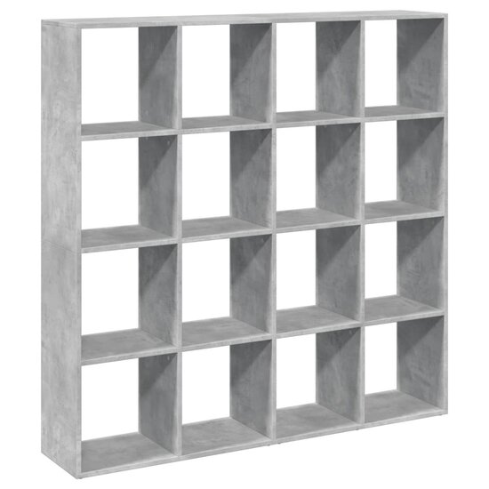 Boekenkast 137,5X29X137,5 Cm Bewerkt Hout 137.5 cm Betongrijs