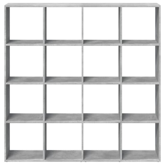 Boekenkast 137,5X29X137,5 Cm Bewerkt Hout 137.5 cm Betongrijs
