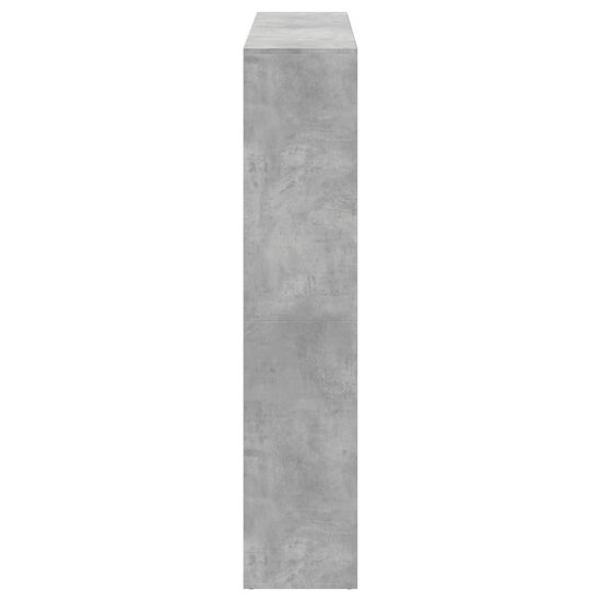 Boekenkast 137,5X29X137,5 Cm Bewerkt Hout 137.5 cm Betongrijs