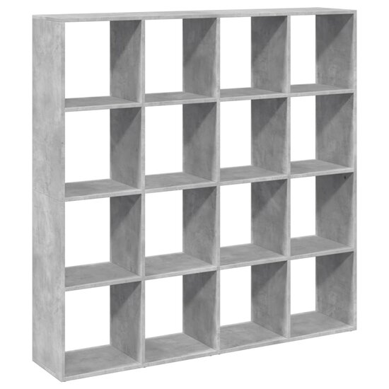 Boekenkast 137,5X29X137,5 Cm Bewerkt Hout 137.5 cm Betongrijs