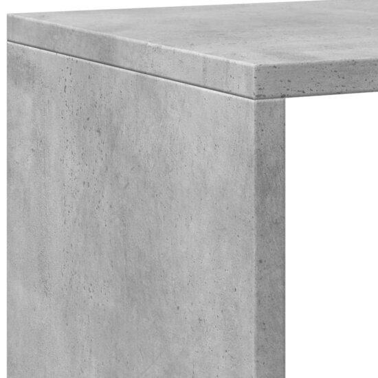 Boekenkast 137,5X29X137,5 Cm Bewerkt Hout 137.5 cm Betongrijs