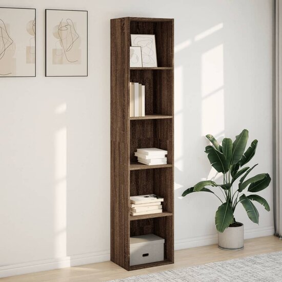 Boekenkast 40X30X Bewerkt Hout Ig Bruin Eikenkleur 40 cm 189 cm