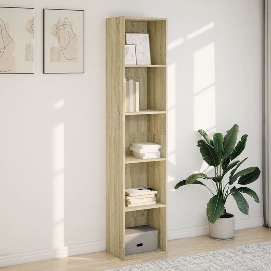Boekenkast 40X30X Bewerkt Hout Kleurig Sonoma Eiken 40 cm 189 cm