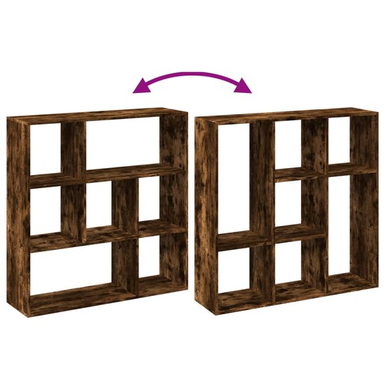 Kamerscherm / Boekenkast 102X29X103,5 Cm Hout Gerookt Eiken 102 cm 103.5 cm