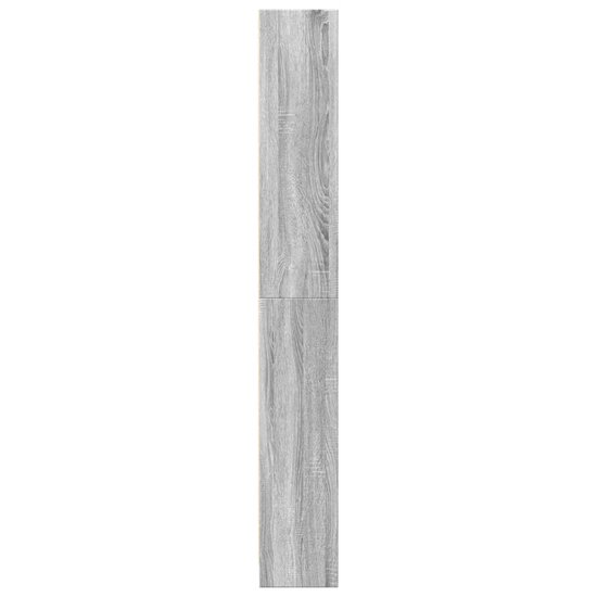 Boekenkast 80X24X Bewerkt Hout Eikenkleurig Grijs Sonoma 80 cm 176 cm