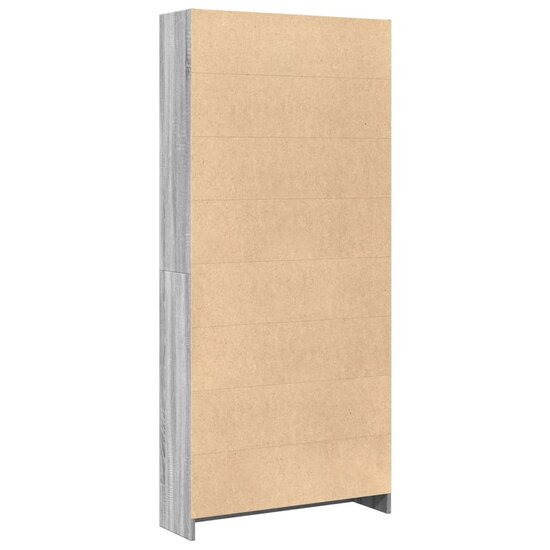 Boekenkast 80X24X Bewerkt Hout Eikenkleurig Grijs Sonoma 80 cm 176 cm