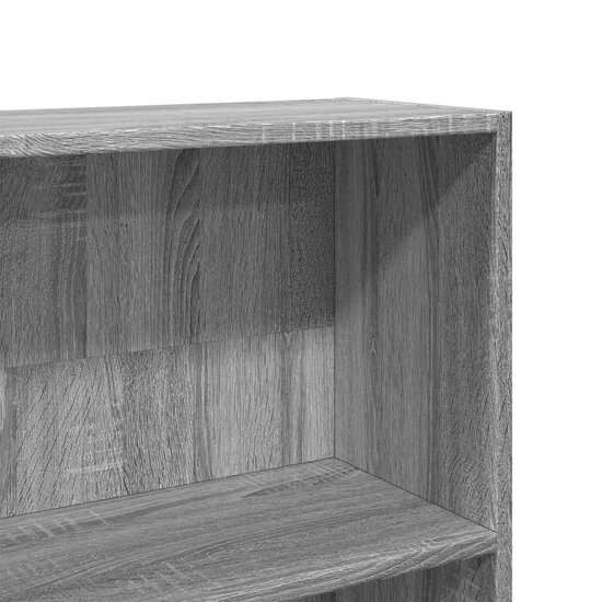 Boekenkast 80X24X Bewerkt Hout Eikenkleurig Grijs Sonoma 80 cm 176 cm