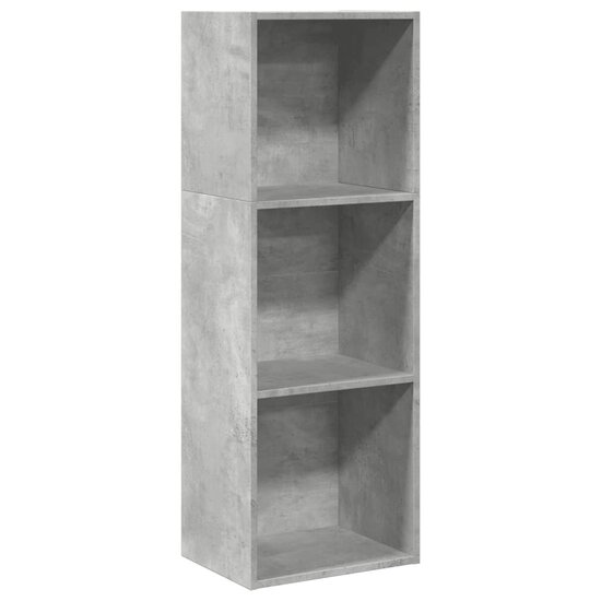 Boekenkast 40X30X Bewerkt Hout Betongrijs 40 cm 114 cm