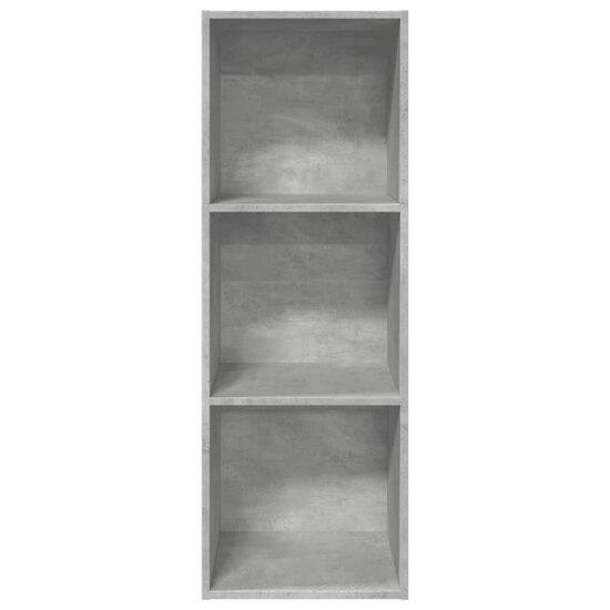 Boekenkast 40X30X Bewerkt Hout Betongrijs 40 cm 114 cm