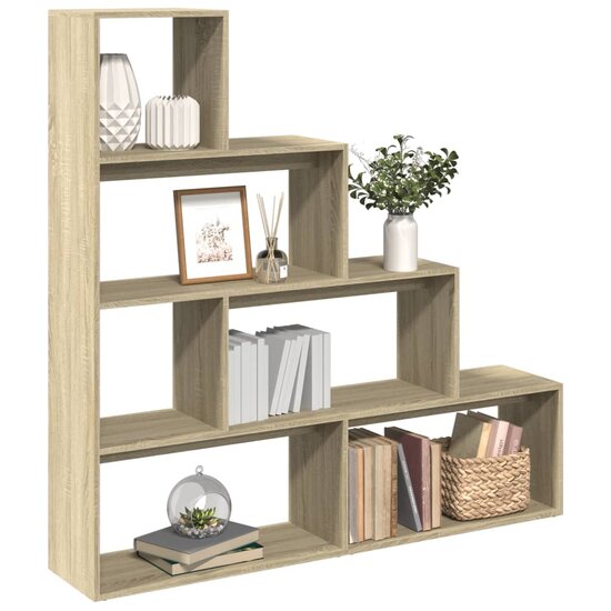 Kamerscherm / Boekenkast 143,5X29X143,5 Cm Hout 143.5 cm Sonoma eiken