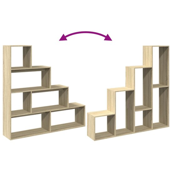 Kamerscherm / Boekenkast 143,5X29X143,5 Cm Hout 143.5 cm Sonoma eiken