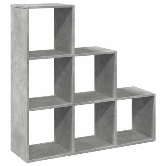 Kamerscherm / Boekenkast 3-Laags 99X29X Hout 99 cm Betongrijs
