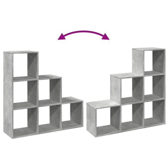 Kamerscherm / Boekenkast 3-Laags 99X29X Hout 99 cm Betongrijs