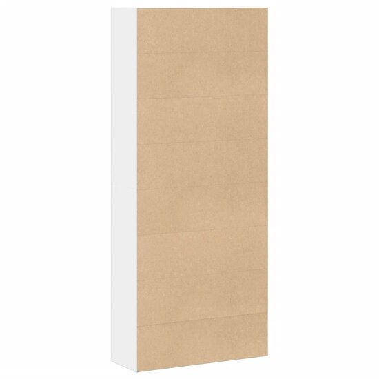 Boekenkast 80X30X Bewerkt Hout Wit 80 cm 189 cm