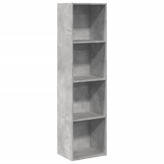 Boekenkast 40X30X Bewerkt Hout Betongrijs 40 cm 152 cm