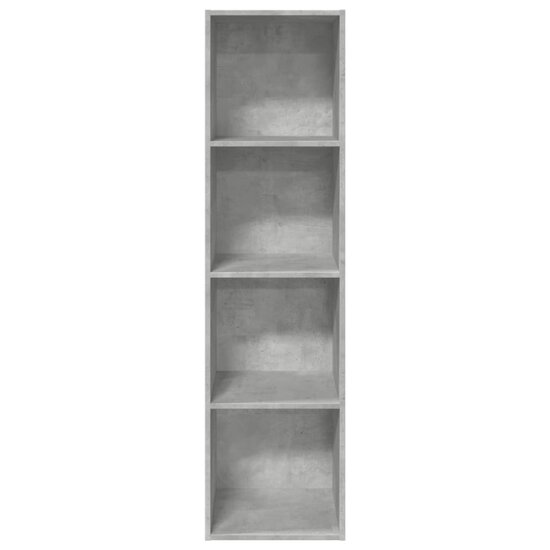 Boekenkast 40X30X Bewerkt Hout Betongrijs 40 cm 152 cm